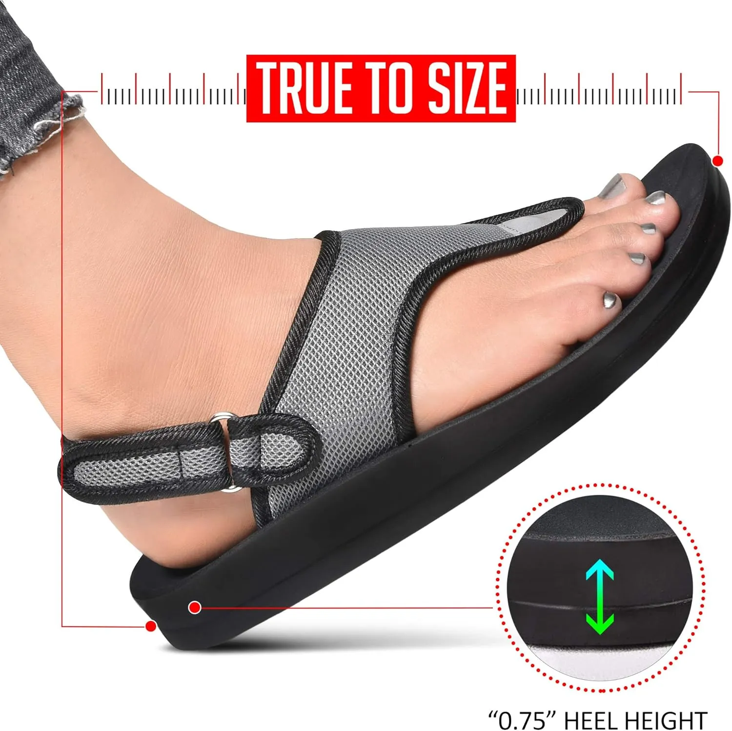 AEROTHOTIC Women's Coral Arch Support Back Strap Sandals