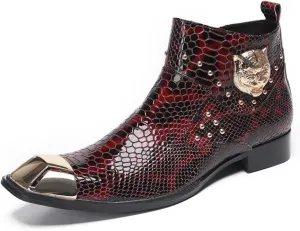 Ankle Boots For Men Club For Office Genuine Pure Leather The First Layer Of Cowhide