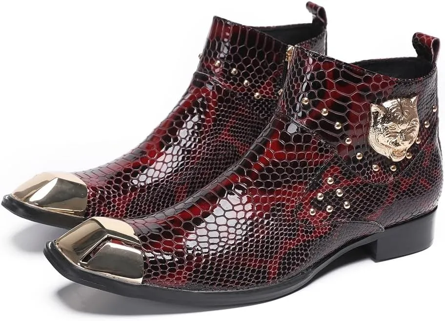 Ankle Boots For Men Club For Office Genuine Pure Leather The First Layer Of Cowhide