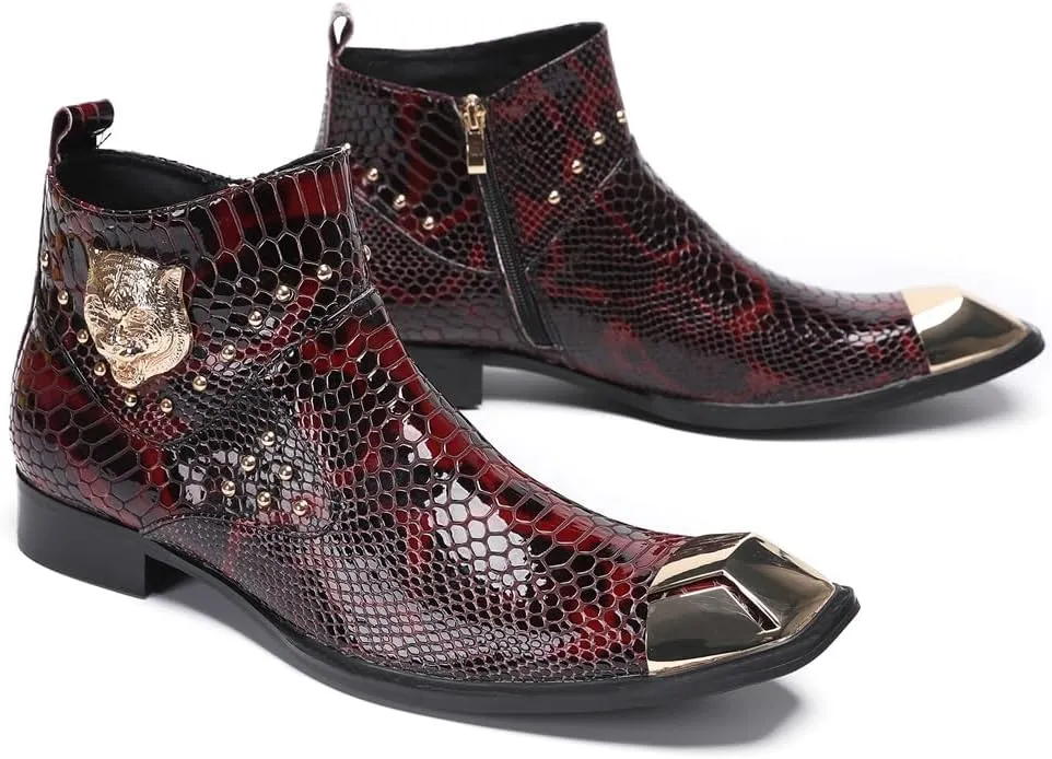 Ankle Boots For Men Club For Office Genuine Pure Leather The First Layer Of Cowhide