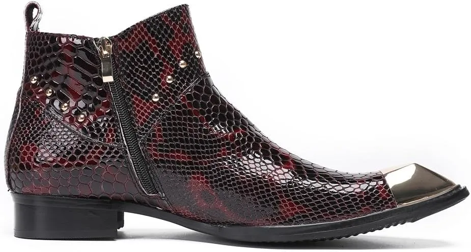 Ankle Boots For Men Club For Office Genuine Pure Leather The First Layer Of Cowhide
