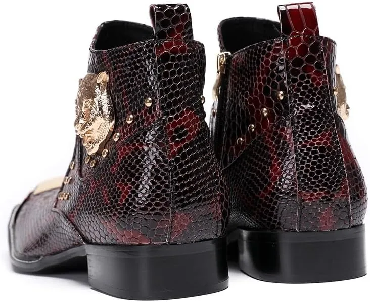 Ankle Boots For Men Club For Office Genuine Pure Leather The First Layer Of Cowhide