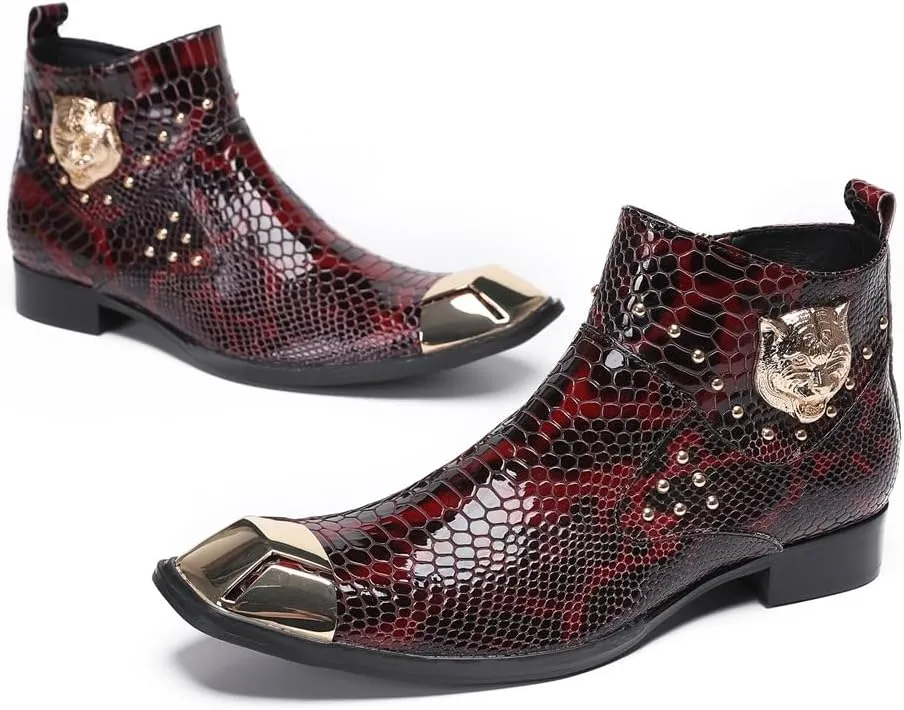 Ankle Boots For Men Club For Office Genuine Pure Leather The First Layer Of Cowhide