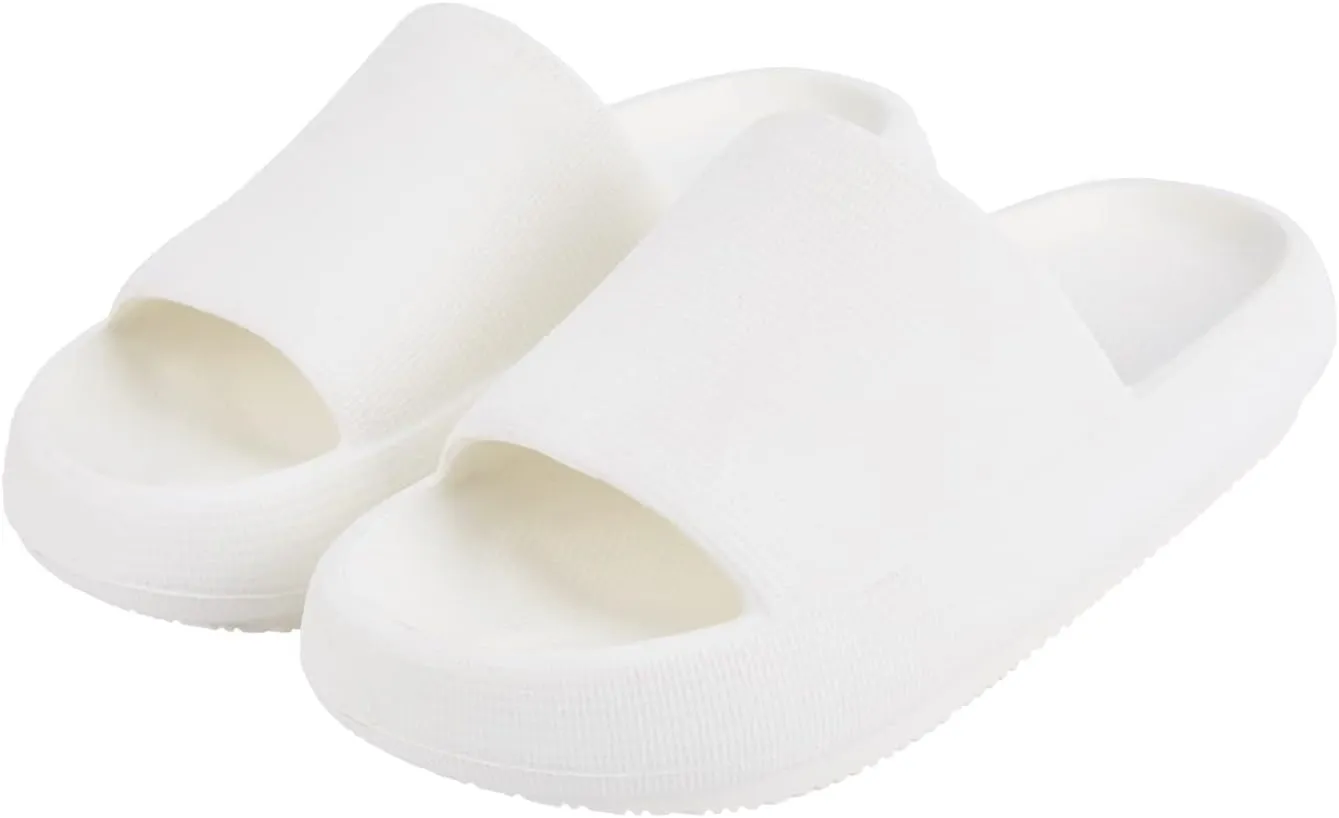 AUSLAND Women's Cloud Slides - Thick Sole Non-Slip Slippers Sandals, Lightweight Quick-Dry EVA Foam Shoes Indoor Outdoor Comfort 90111