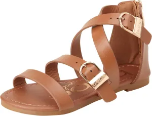 bebe Girls Sandals - Open Toe Summer Easter Strappy Flat Dress Gladiator Sandals with Cushioned Sole