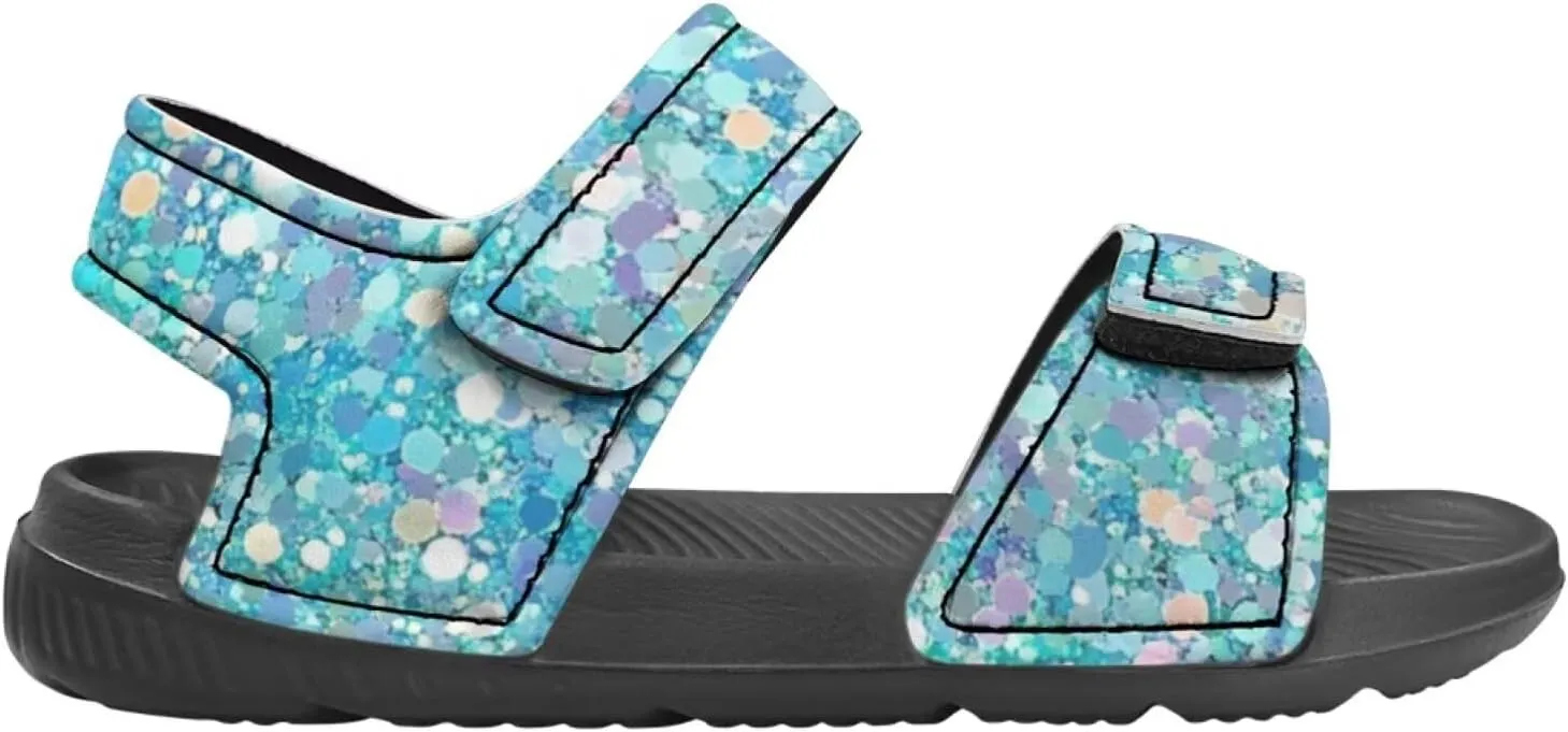 Bling Bling Sandals for Kids Girls US 5 Fashion Summer Dress Shoes Princess Beach Water Shoes Adjustable Outdoor Sport Hiking Sandals