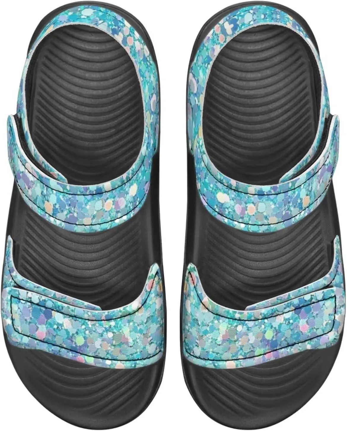 Bling Bling Sandals for Kids Girls US 5 Fashion Summer Dress Shoes Princess Beach Water Shoes Adjustable Outdoor Sport Hiking Sandals