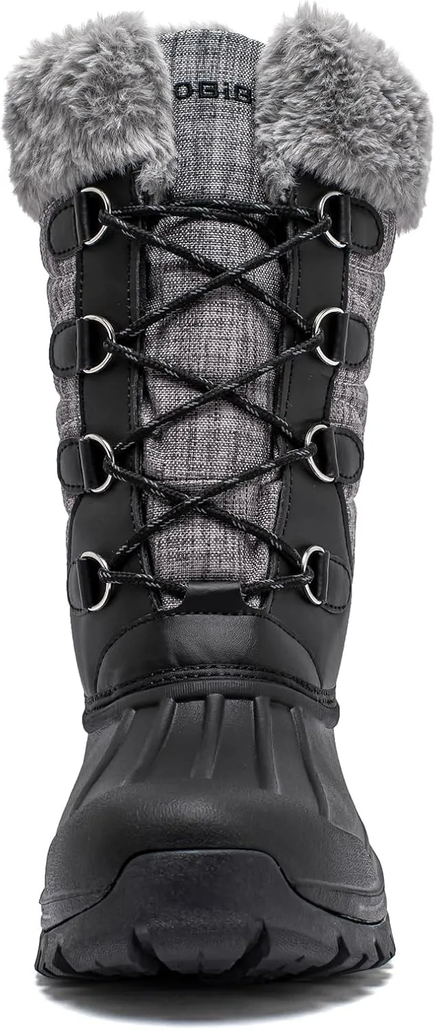 BODATU Boys Snow Boots Outdoor Waterproof Winter Kids Shoes
