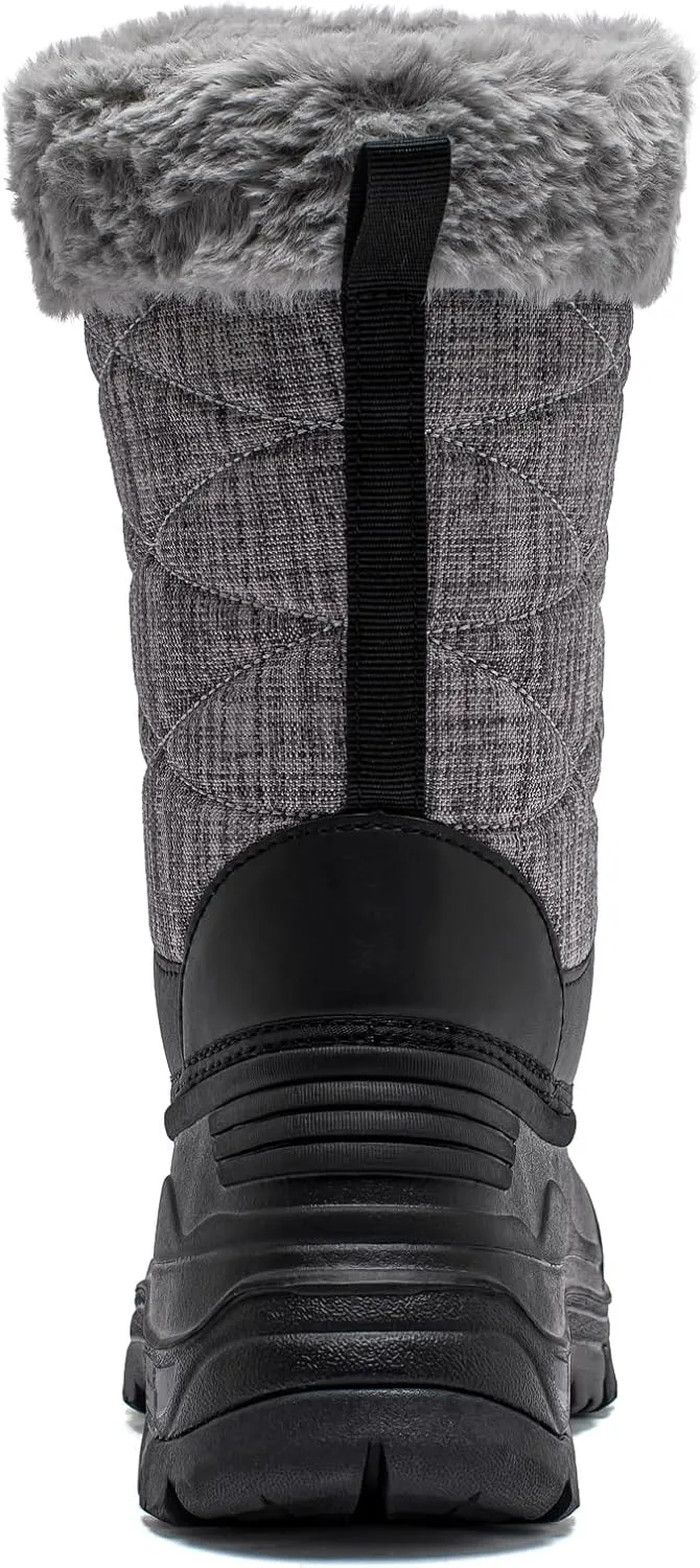 BODATU Boys Snow Boots Outdoor Waterproof Winter Kids Shoes