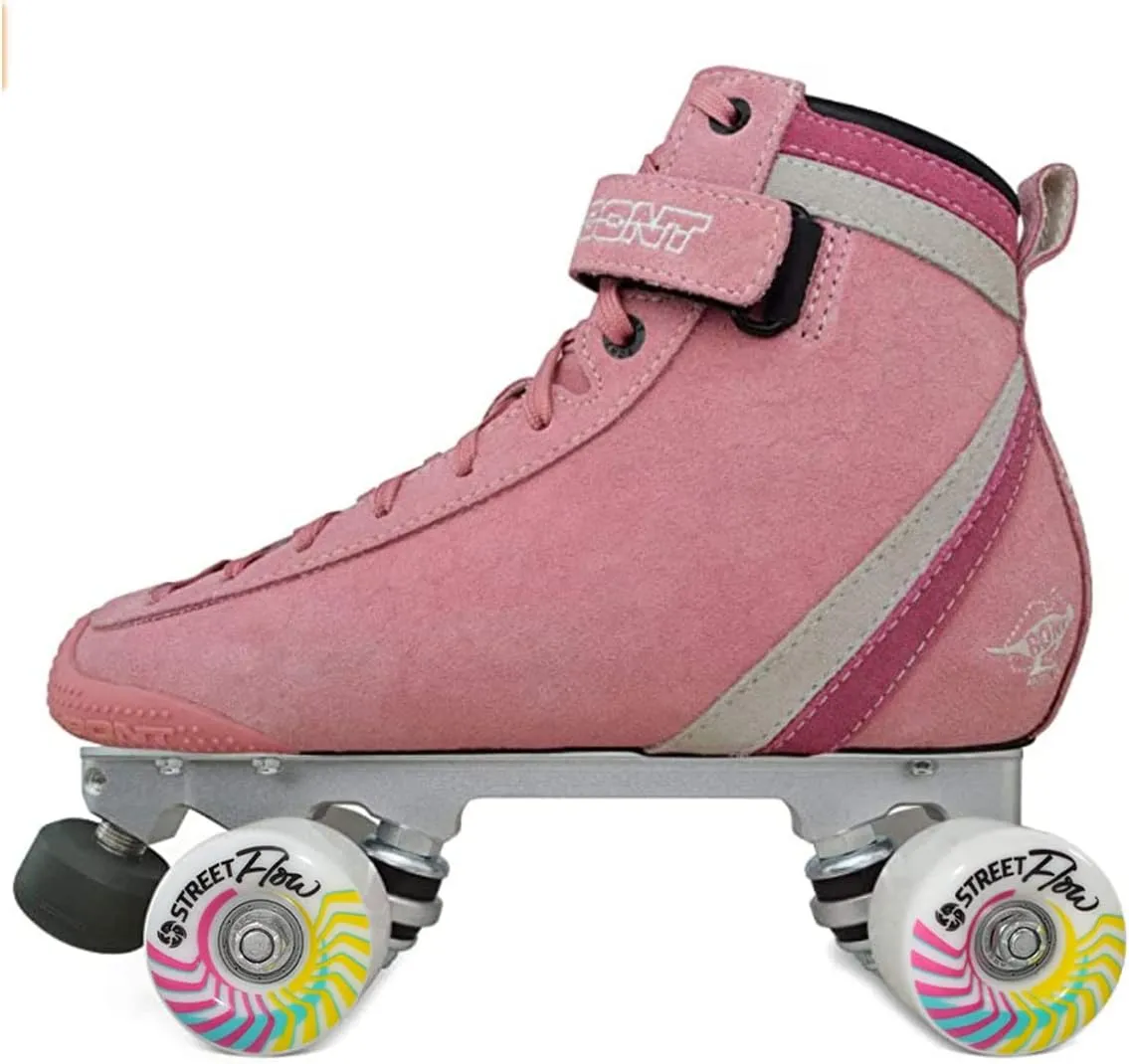 Bont Parkstar Pink Suede Professional Roller Skates for Park Ramps Bowls Street for Men - Women - Boys - Girls rollerskates for Outdoor and Indoor Skating