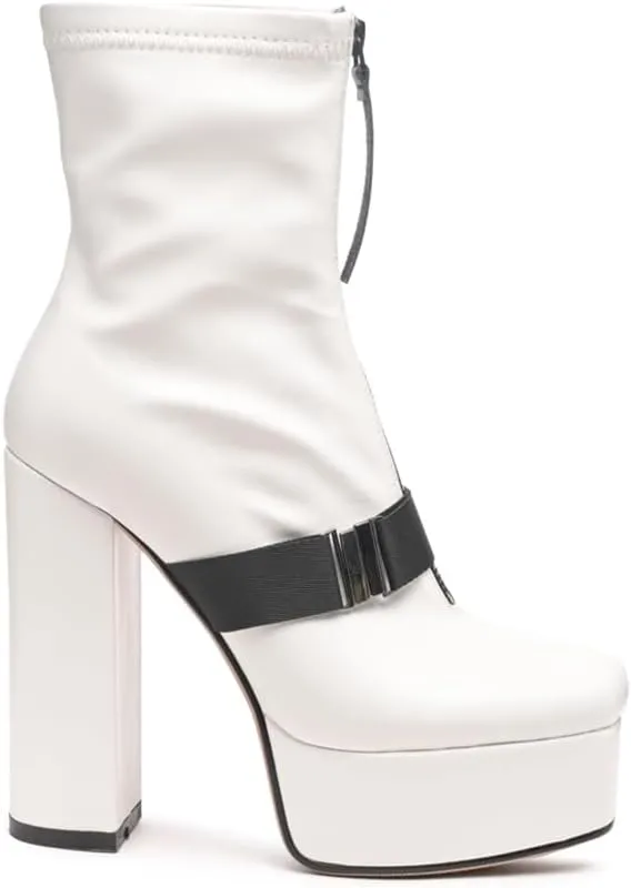 Boomer Chunky High Block Heel Boots