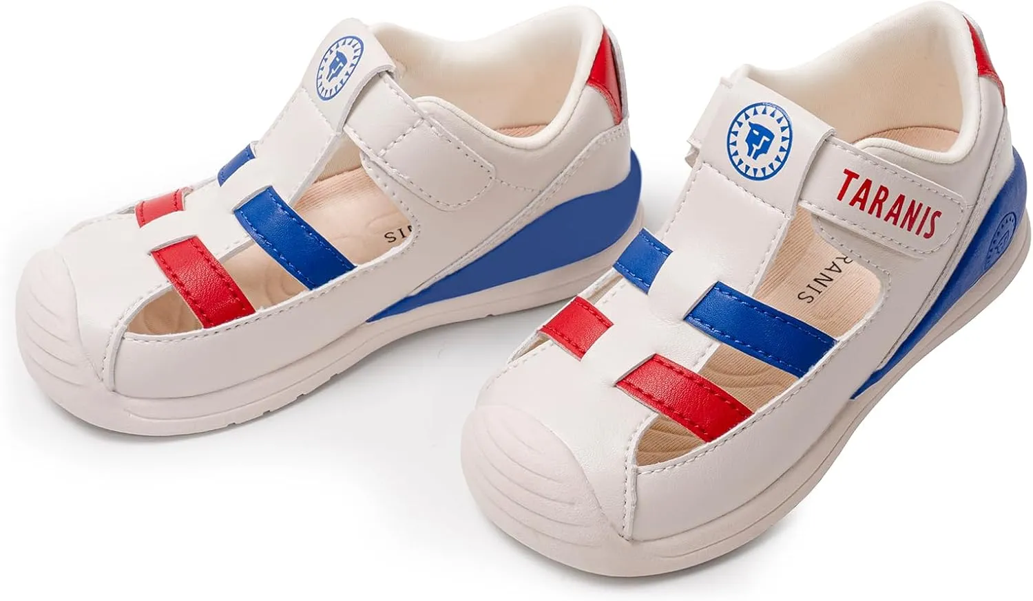 Boy and Girl Summer Sandals Toddler Leather Closed Toe Summer Sandals Baby Lightweight Crib First Walker Shoes