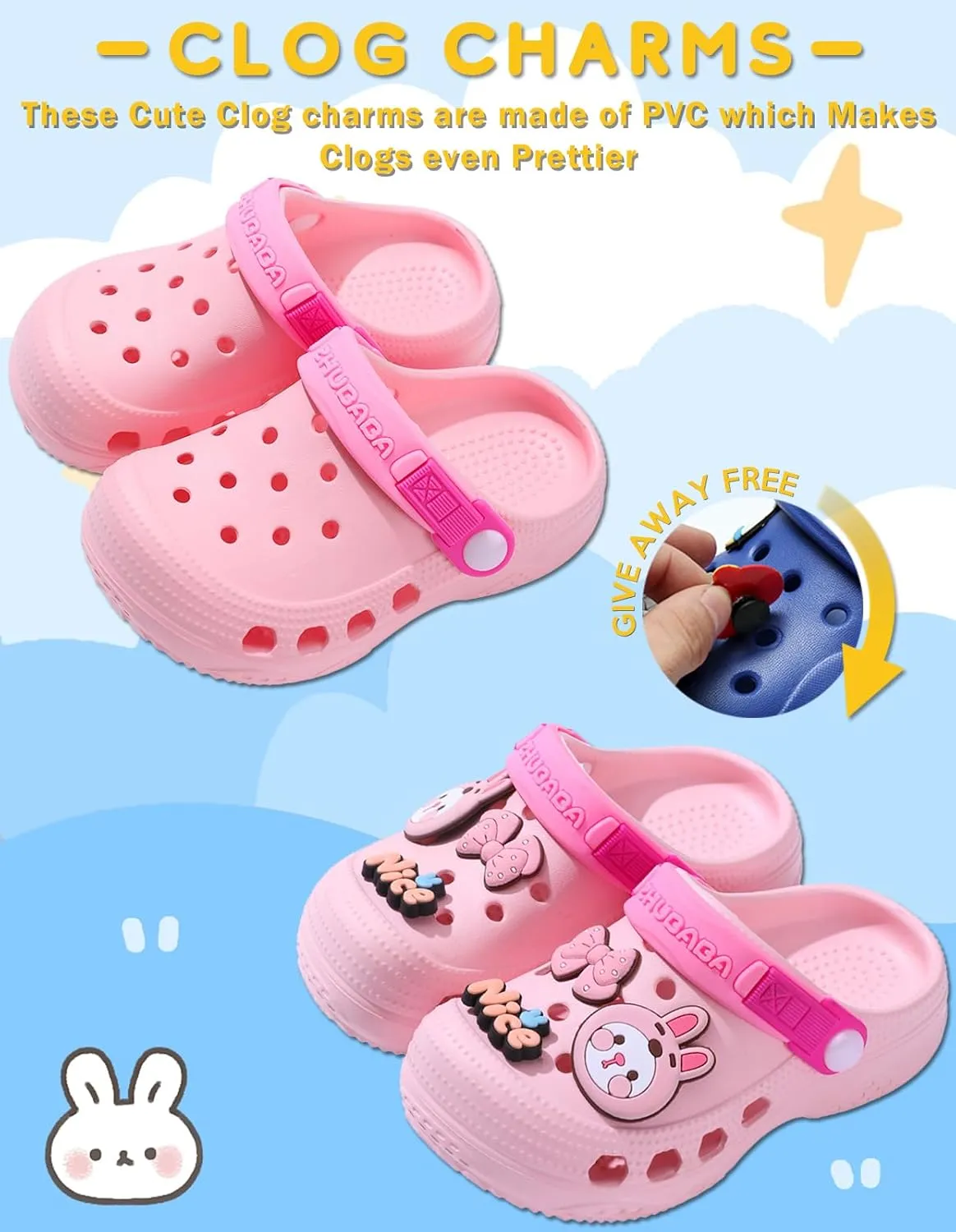 Boys Girls Toddler Clogs Little Kids Slip on Slides Sandals Children Summer Beach Pool Outdoor Water Shoes Shower Slippers