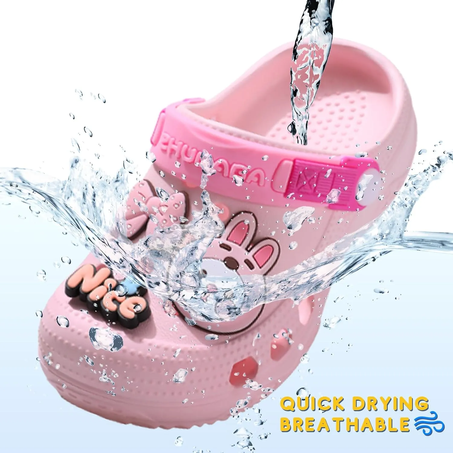 Boys Girls Toddler Clogs Little Kids Slip on Slides Sandals Children Summer Beach Pool Outdoor Water Shoes Shower Slippers