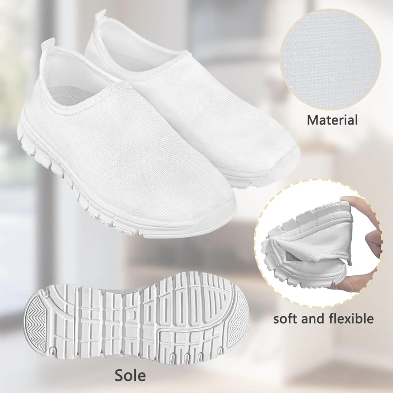 Boys Tennis Shoes Breathable Kid Slip On Sneakers for Outdoor Travel