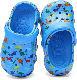 Casual Bright-Colored Clogs for Kid's, Toddlers, Girls, Breathable Lightweight Children's Garden Shoes for Beach Pool, Anti Slip Sandals Clogs, Water Shoes Summer Slides
