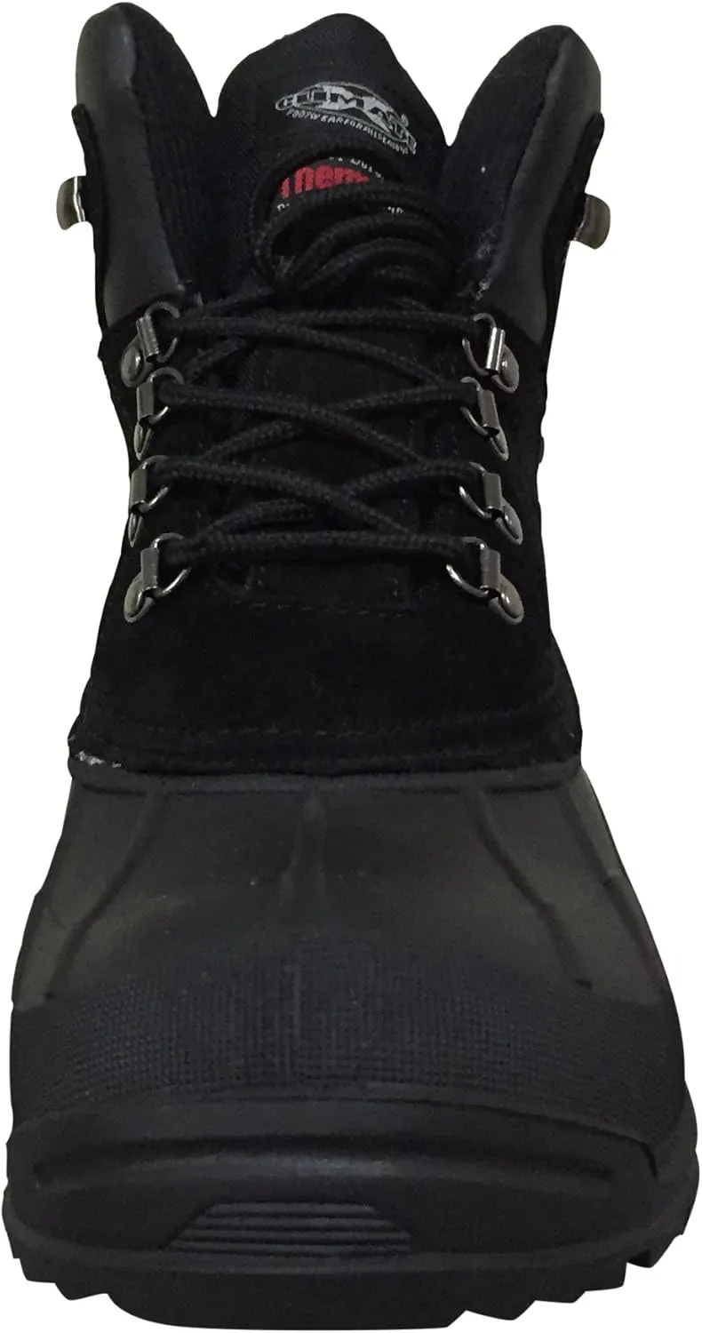 Climate X Mens YSC1 Winter Snow Boots Water Resistance Snow and Hiking, Black Brown