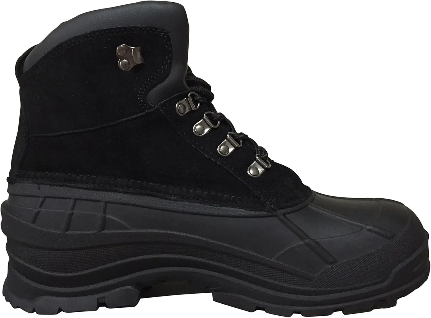 Climate X Mens YSC1 Winter Snow Boots Water Resistance Snow and Hiking, Black Brown