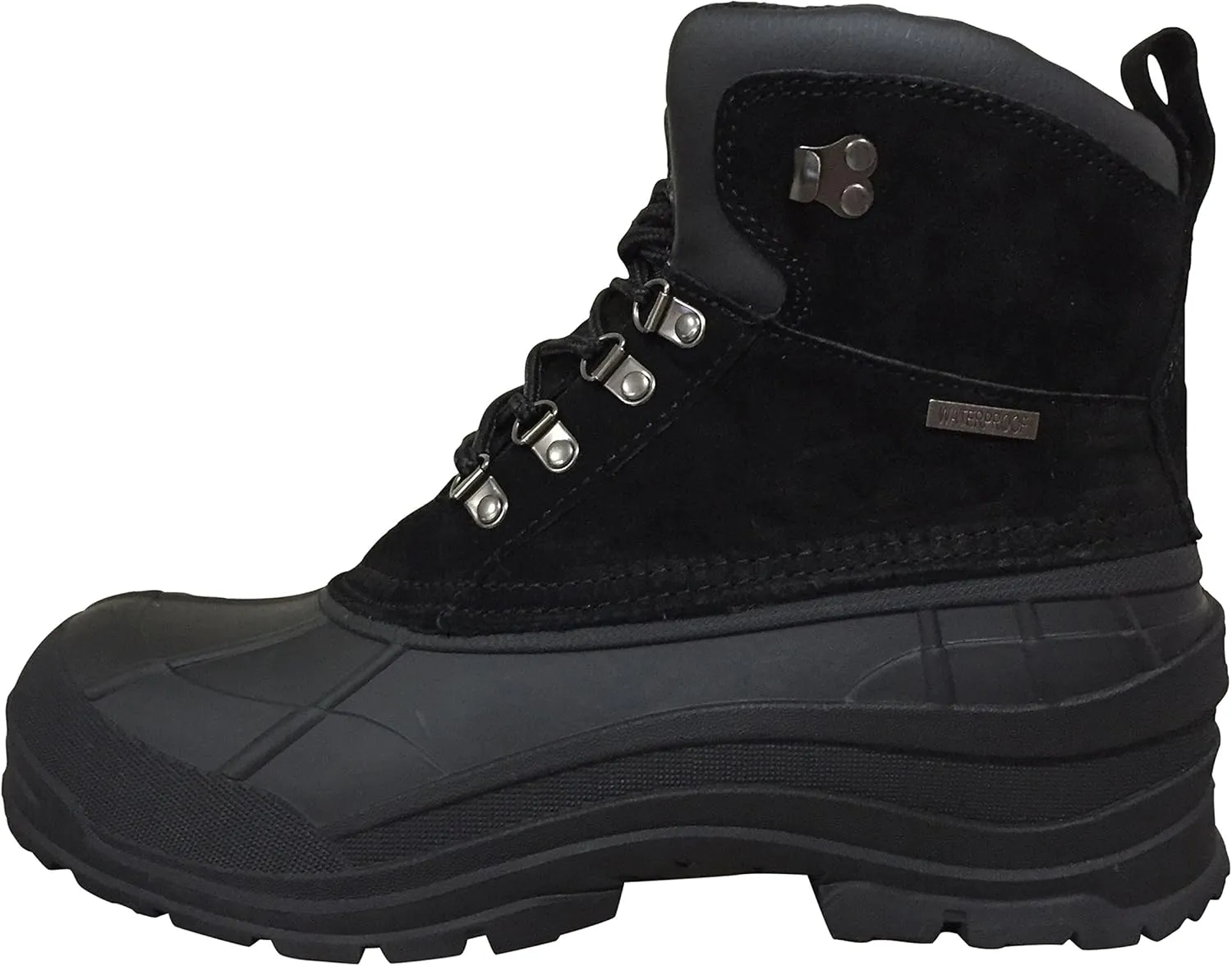 Climate X Mens YSC1 Winter Snow Boots Water Resistance Snow and Hiking, Black Brown