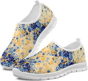 Coloranimal Flats for Women Slip On Shoes Causal Womens Loafers Walking Shoes Lightweight Mesh Athletic Shoes with Anti Skid Sole