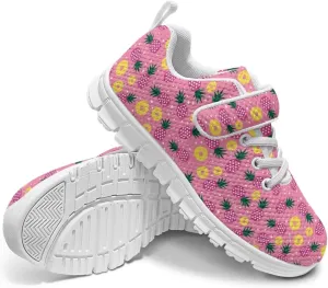 Coloranimal Kids Sneakers Walking Shoes Sports Shoes for Girls Slip On Sneakers Running Shoes Single Buckle Lace Up Shoes