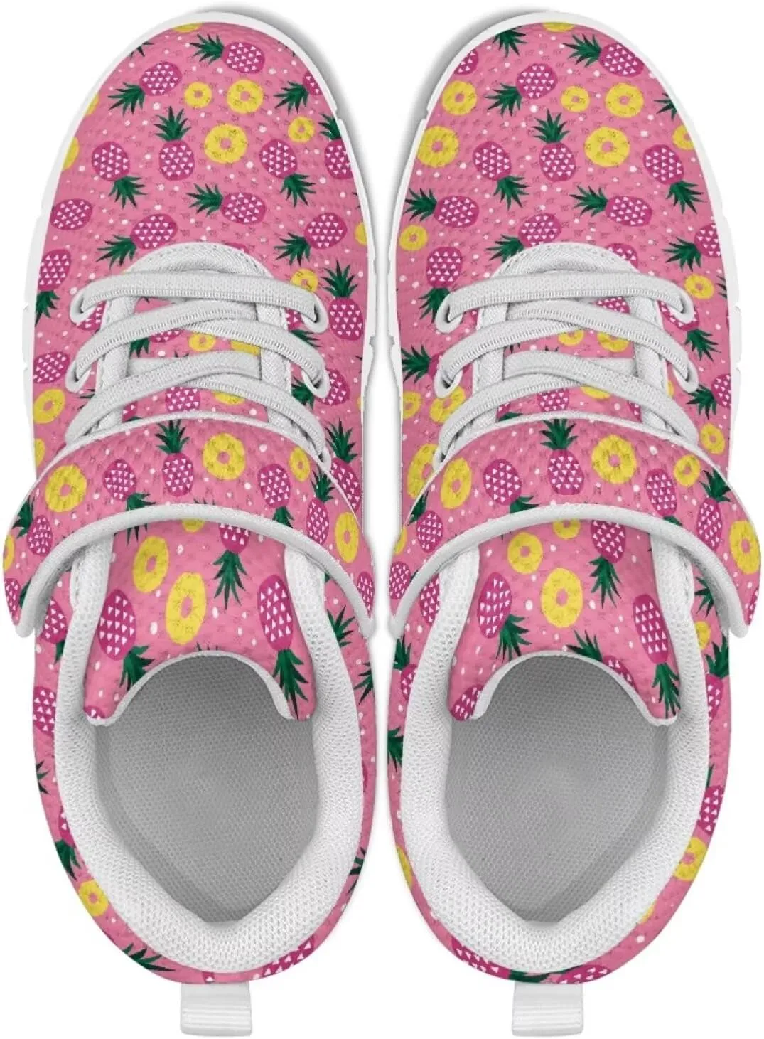 Coloranimal Kids Sneakers Walking Shoes Sports Shoes for Girls Slip On Sneakers Running Shoes Single Buckle Lace Up Shoes