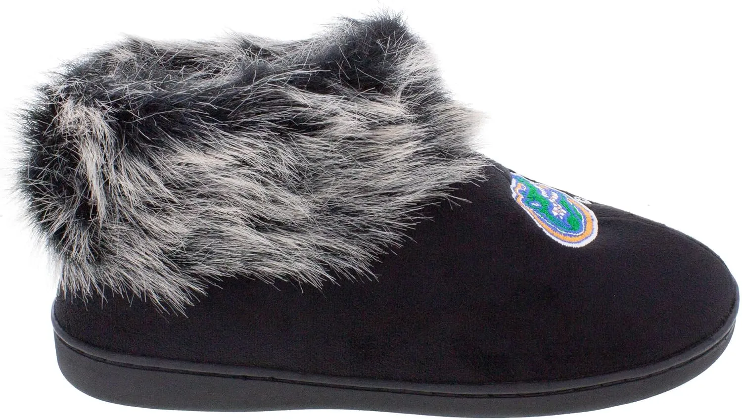 Comfy Feet Womens NCAA Faux Sheepskin Furry Top Indoor Outdoor Slippers