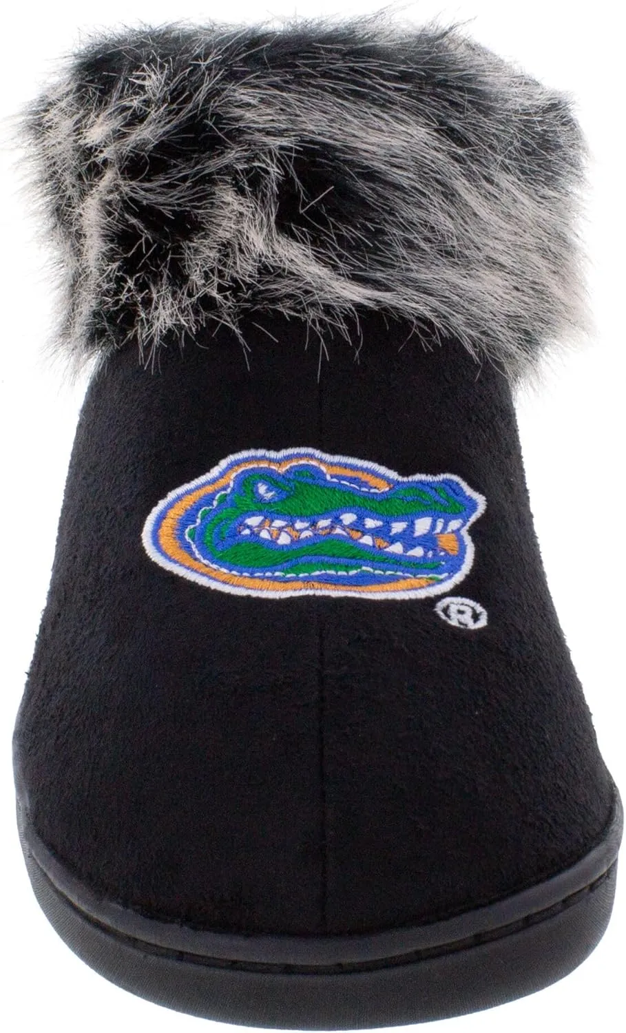 Comfy Feet Womens NCAA Faux Sheepskin Furry Top Indoor Outdoor Slippers