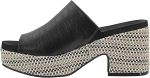 Corkys Footwear Totally Buggin Heeled Sandal - With A 3.25-Inch heel And 1-Inch platform, Chunky Heel, Slip-on Comfort, EVA Insole, and a Stylish Raffia Outsole