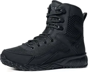 CQR Men's Military Tactical Boots, Lightweight 6 Inches Hiking Combat Boot Durable Breathable Outdoor Work Motorcycle Footwear
