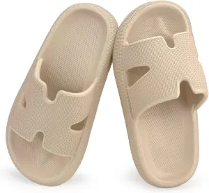 Cubufly Cloud Slides for Kids丨Boys Girls Shower Slippers Slip on Sandals丨Non-Slip Open Toe Pillow Slippers Sandals丨Quick Drying Summer Beach Pool Shoes