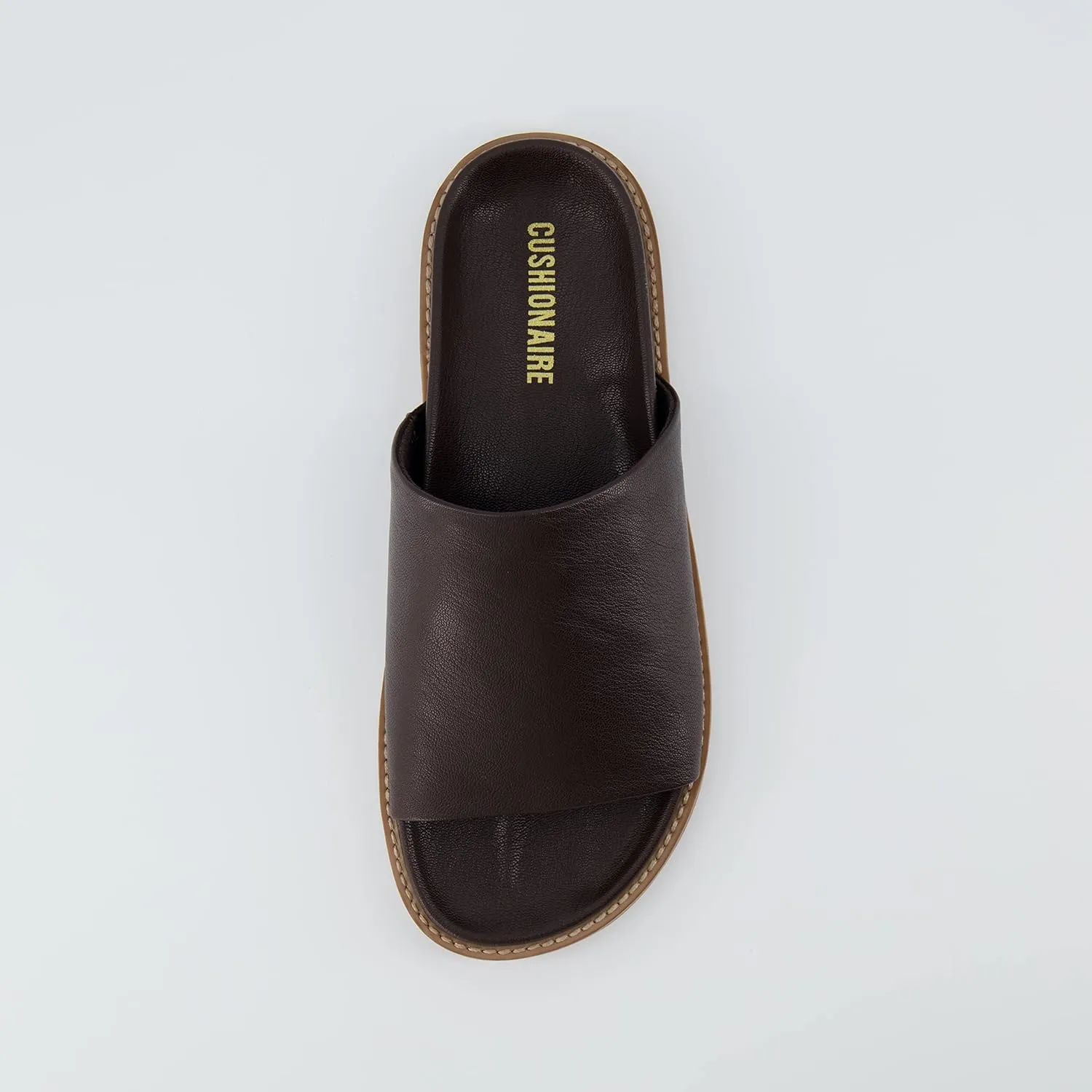 CUSHIONAIRE Women's Nugget one band footbed sandal with  Comfort, Wide Widths Available
