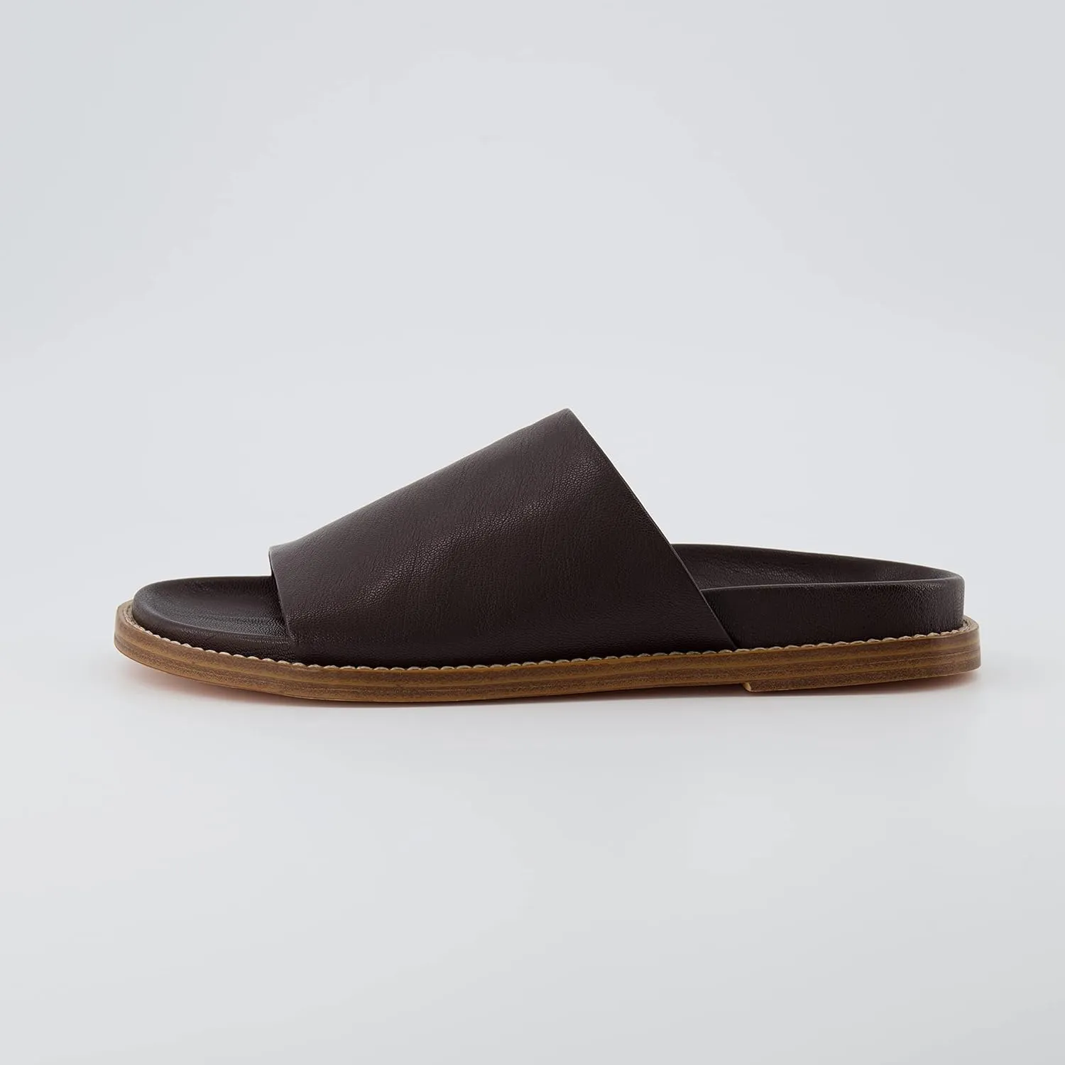 CUSHIONAIRE Women's Nugget one band footbed sandal with  Comfort, Wide Widths Available