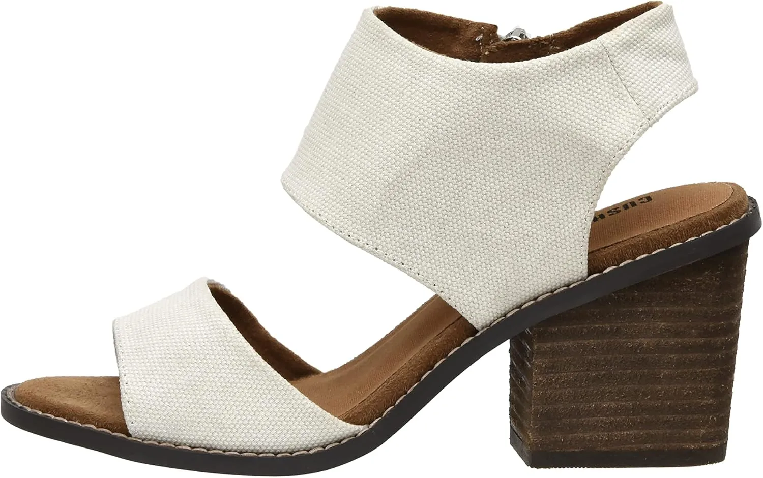 CUSHIONAIRE Women's Rosanna cut out sandal  Memory Foam and Wide Widths Available