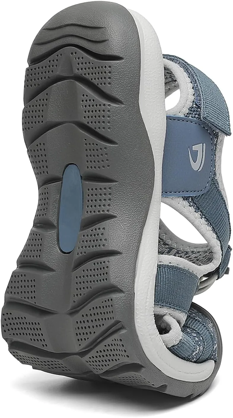 Dannto Women's Sport Sandals Close Toe Mesh Hiking Outdoor Athletic Casual Walking Sandals Water Shoes