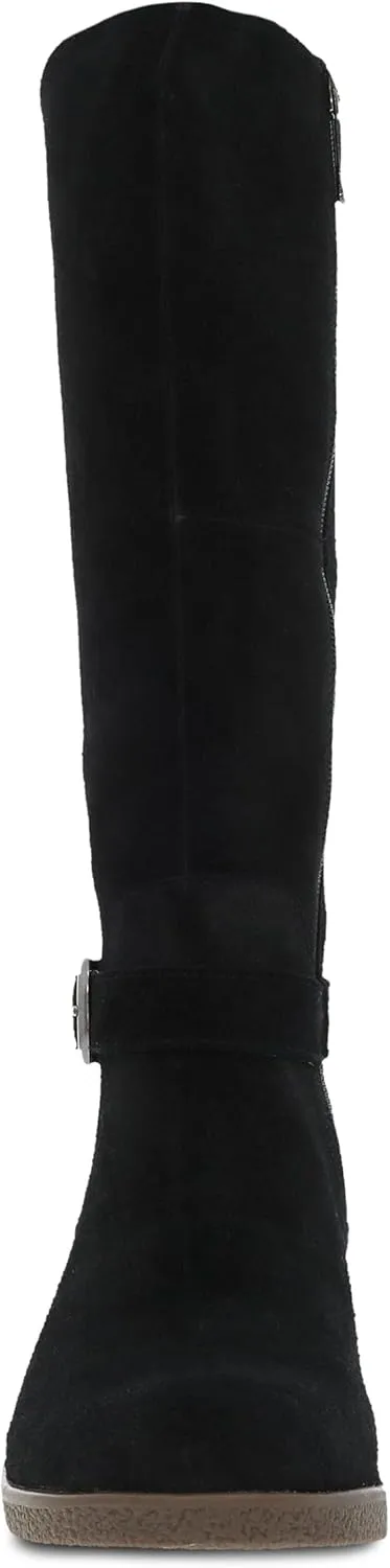 Dansko Dalinda Women's Super Stylish Tall Shaft Boot - Waterproof Leather and Construction with Rubber Outsole and Leather Stacked Heel for Long-Lasting Style in Any Weather