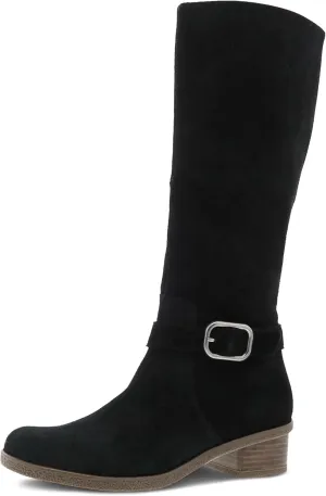 Dansko Dalinda Women's Super Stylish Tall Shaft Boot - Waterproof Leather and Construction with Rubber Outsole and Leather Stacked Heel for Long-Lasting Style in Any Weather