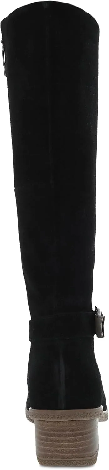 Dansko Dalinda Women's Super Stylish Tall Shaft Boot - Waterproof Leather and Construction with Rubber Outsole and Leather Stacked Heel for Long-Lasting Style in Any Weather