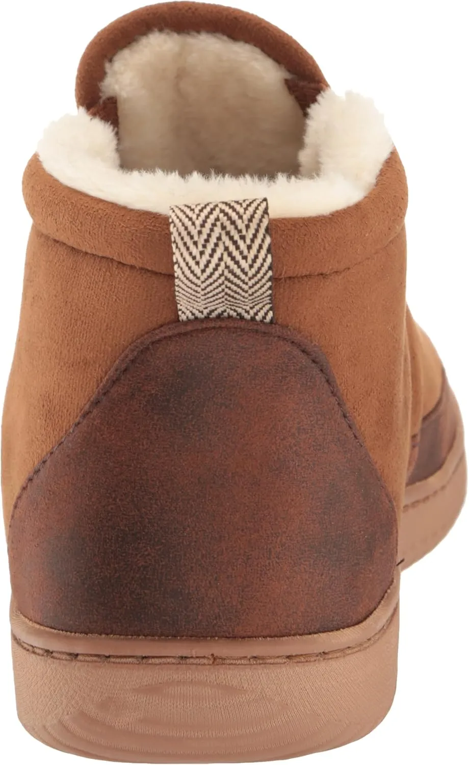 Dearfoams Men's Spencer Microsuede Indoor/Outdoor Comfort Boot with Fleece Lining