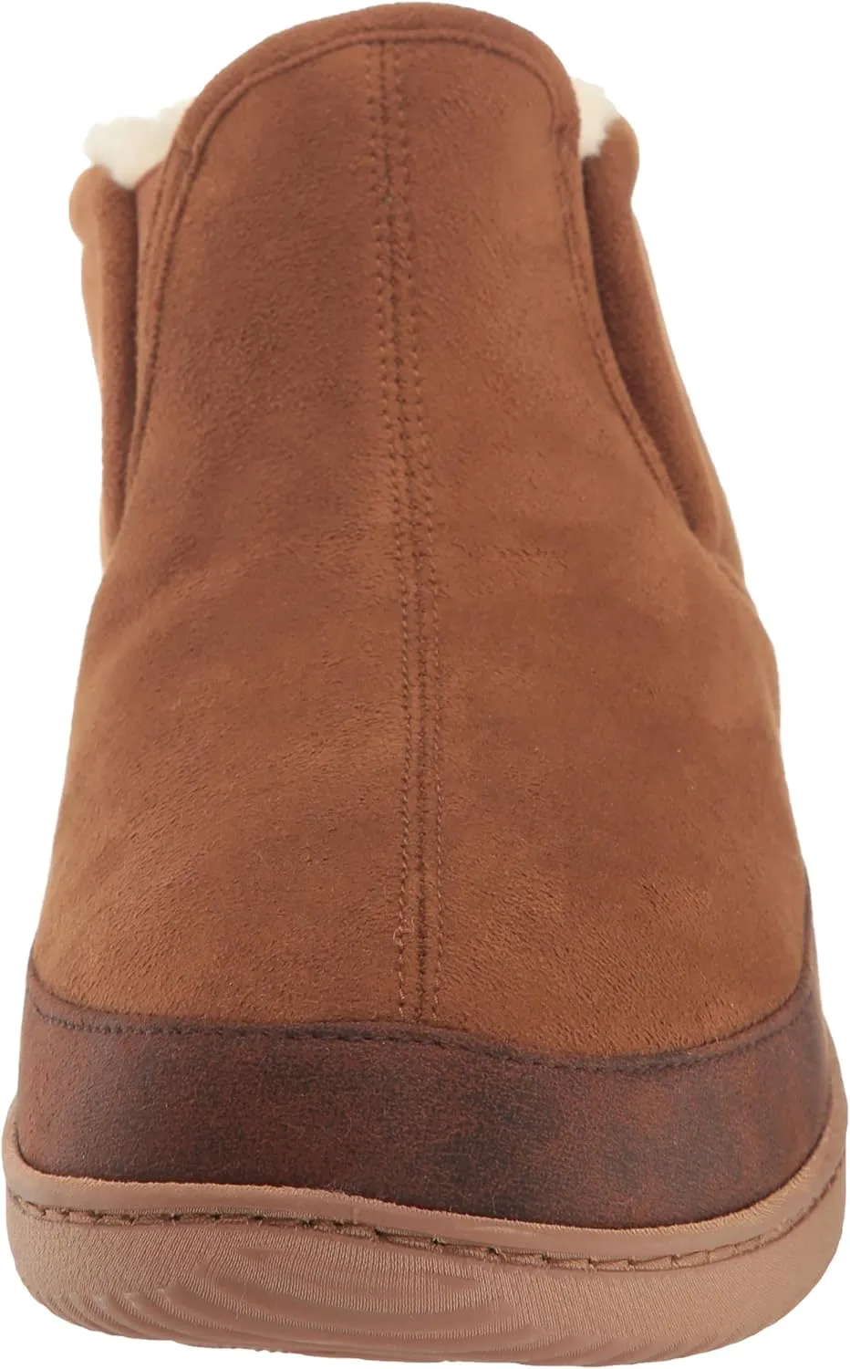 Dearfoams Men's Spencer Microsuede Indoor/Outdoor Comfort Boot with Fleece Lining