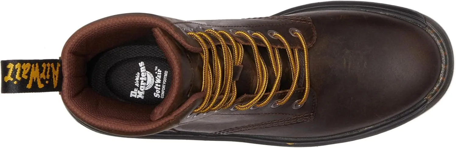 Dr. Martens Unisex Crewson Nubuck Leather Everyday Boots