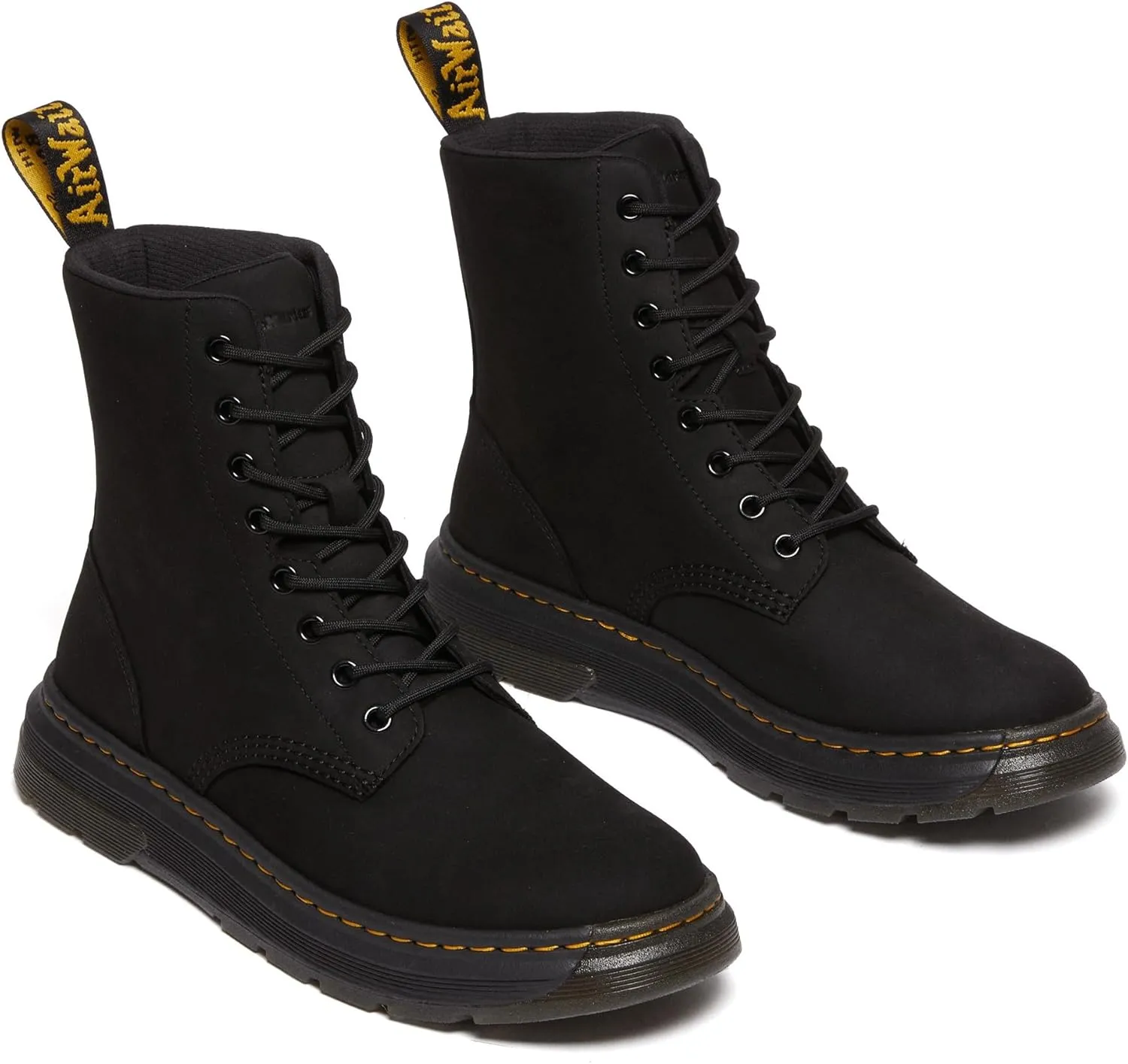 Dr. Martens Unisex Crewson Nubuck Leather Everyday Boots