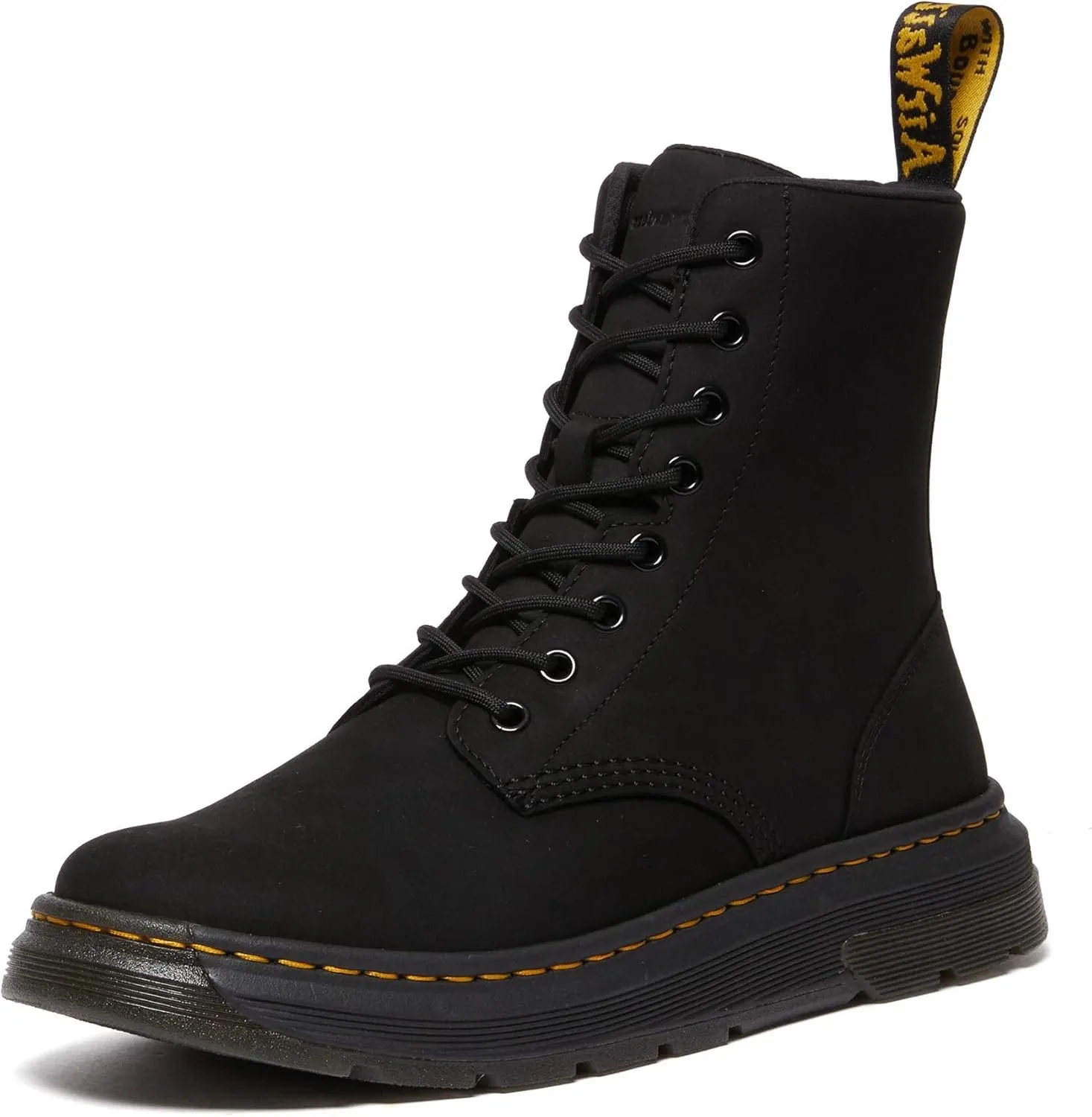 Dr. Martens Unisex Crewson Nubuck Leather Everyday Boots