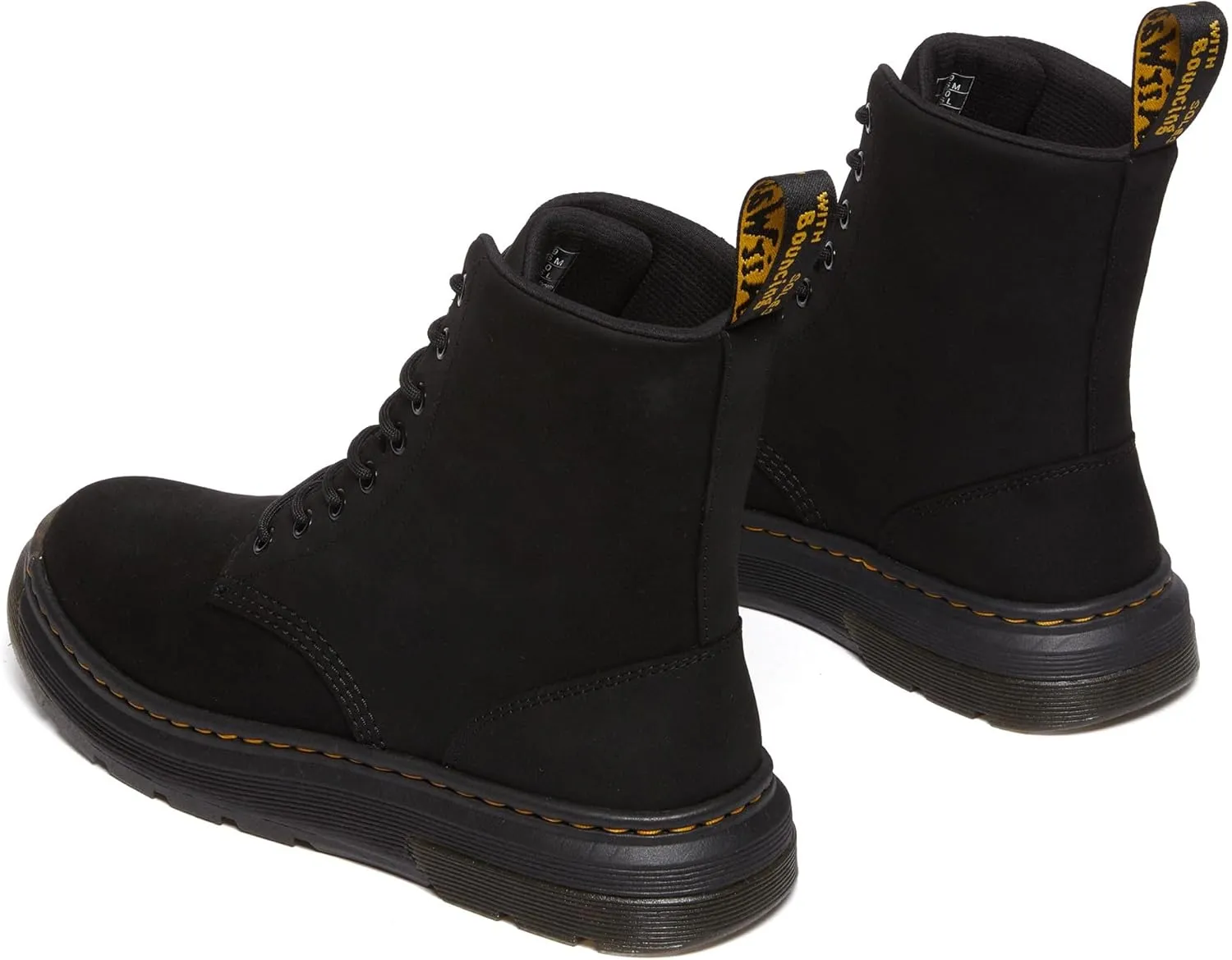 Dr. Martens Unisex Crewson Nubuck Leather Everyday Boots