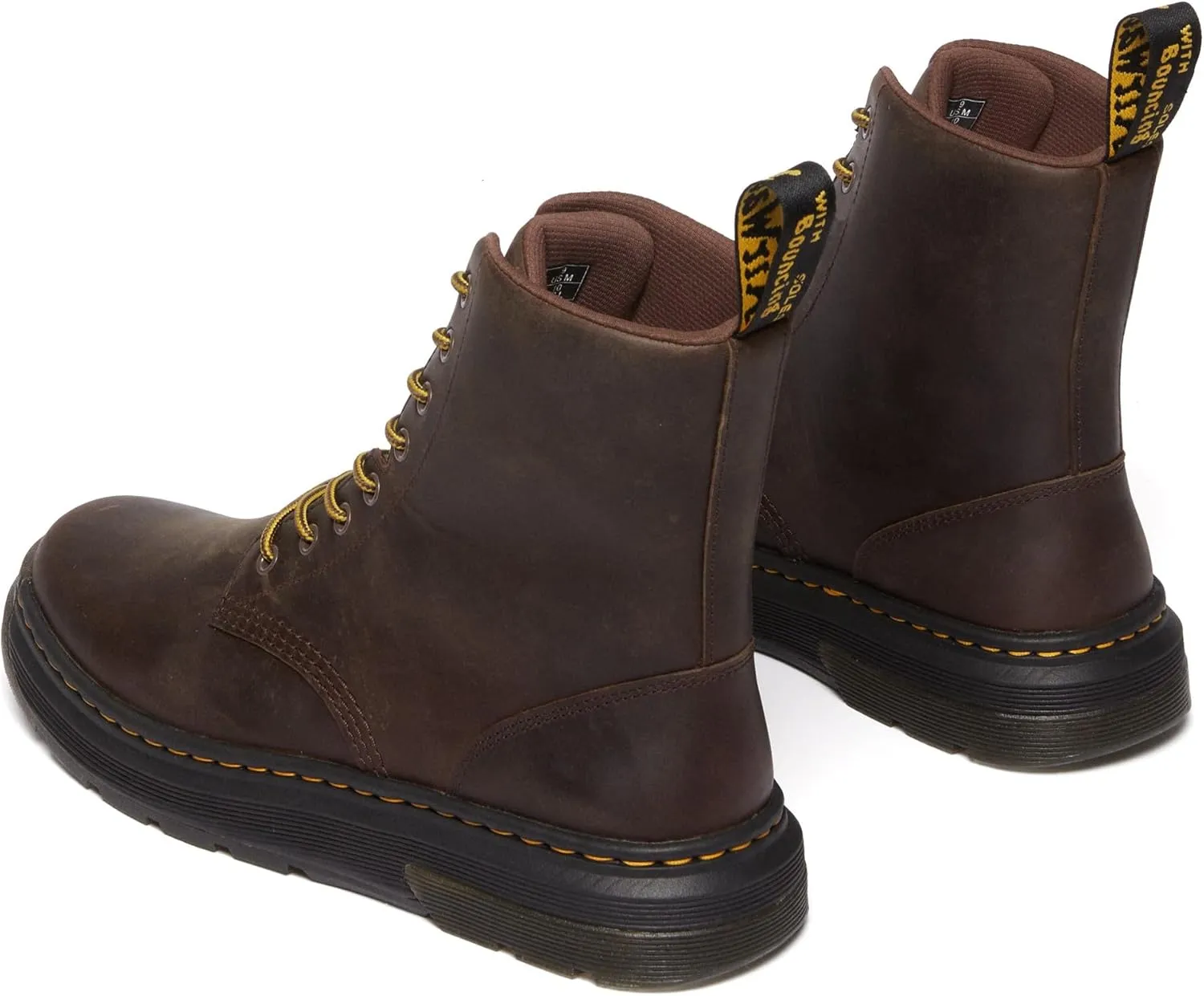 Dr. Martens Unisex Crewson Nubuck Leather Everyday Boots