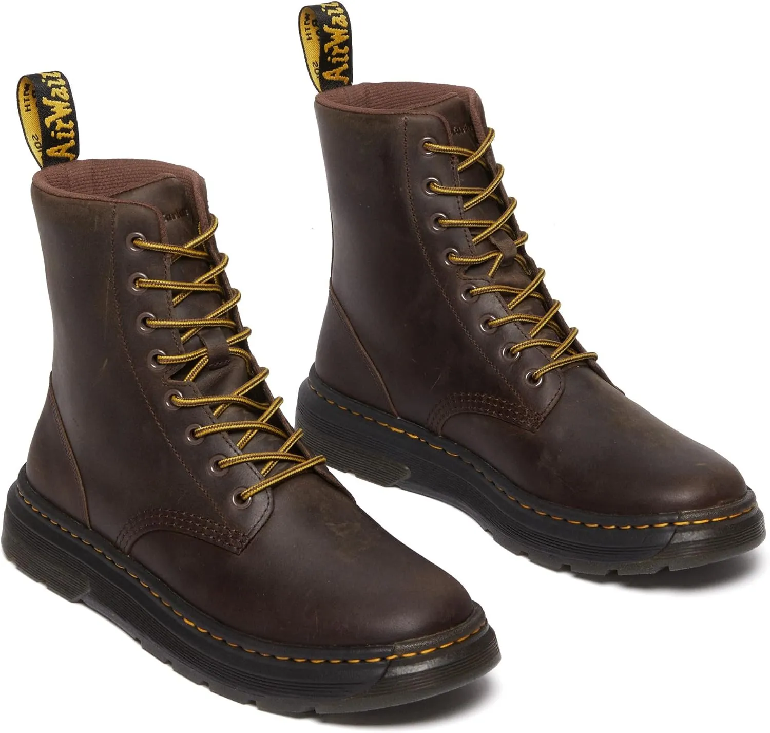 Dr. Martens Unisex Crewson Nubuck Leather Everyday Boots