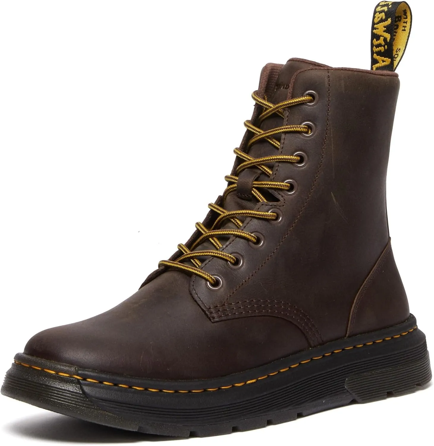 Dr. Martens Unisex Crewson Nubuck Leather Everyday Boots