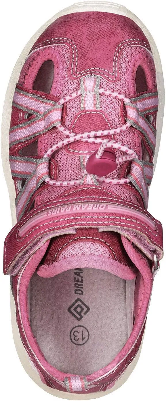 DREAM PAIRS Boys Girls Closed-Toe Athletic Outdoor Summer Water Sports Sandals