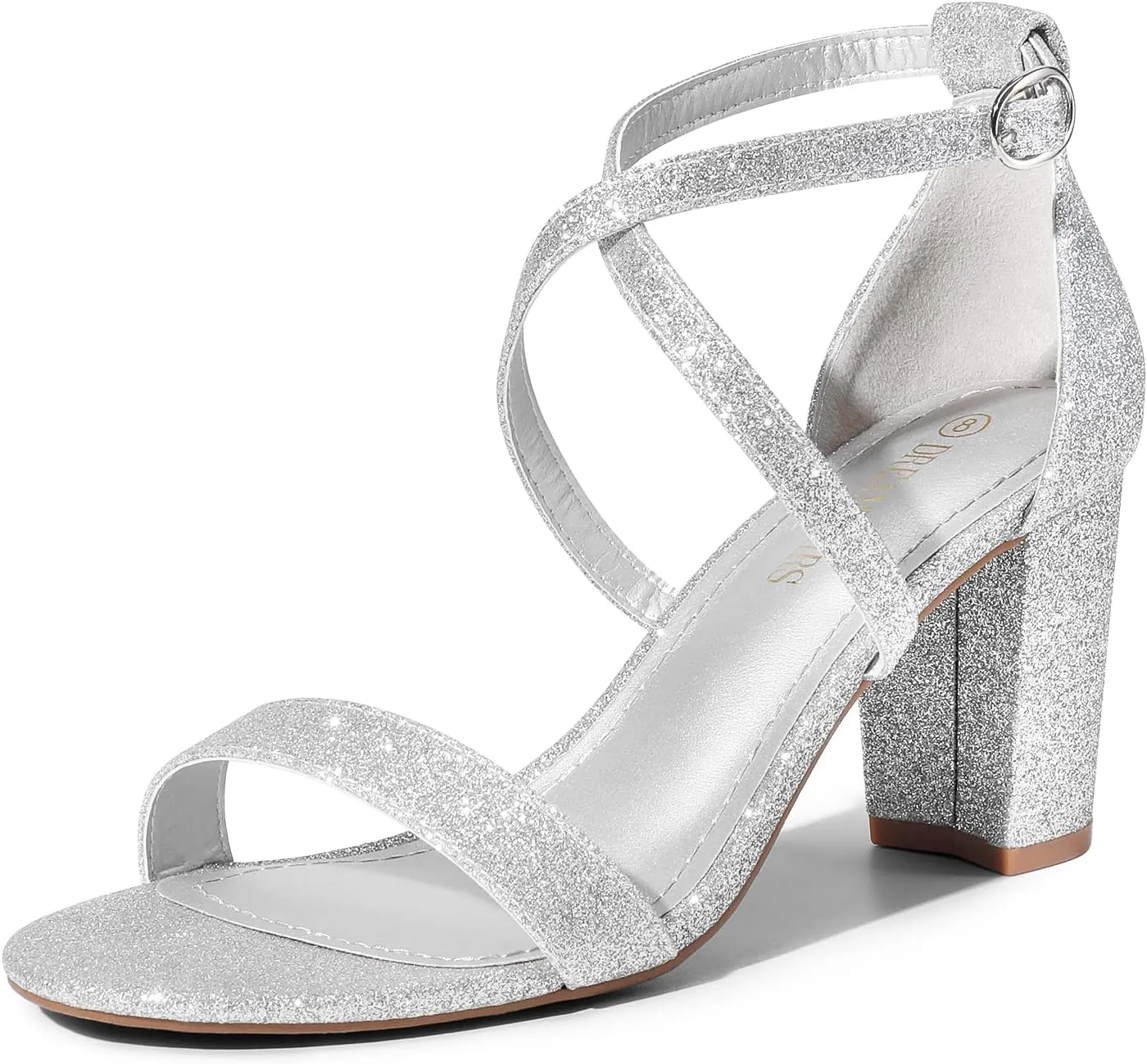 DREAM PAIRS Women’s Ankle Strap Dress Low Chunky Block Open Toe Heel Sandals for Party Wedding
