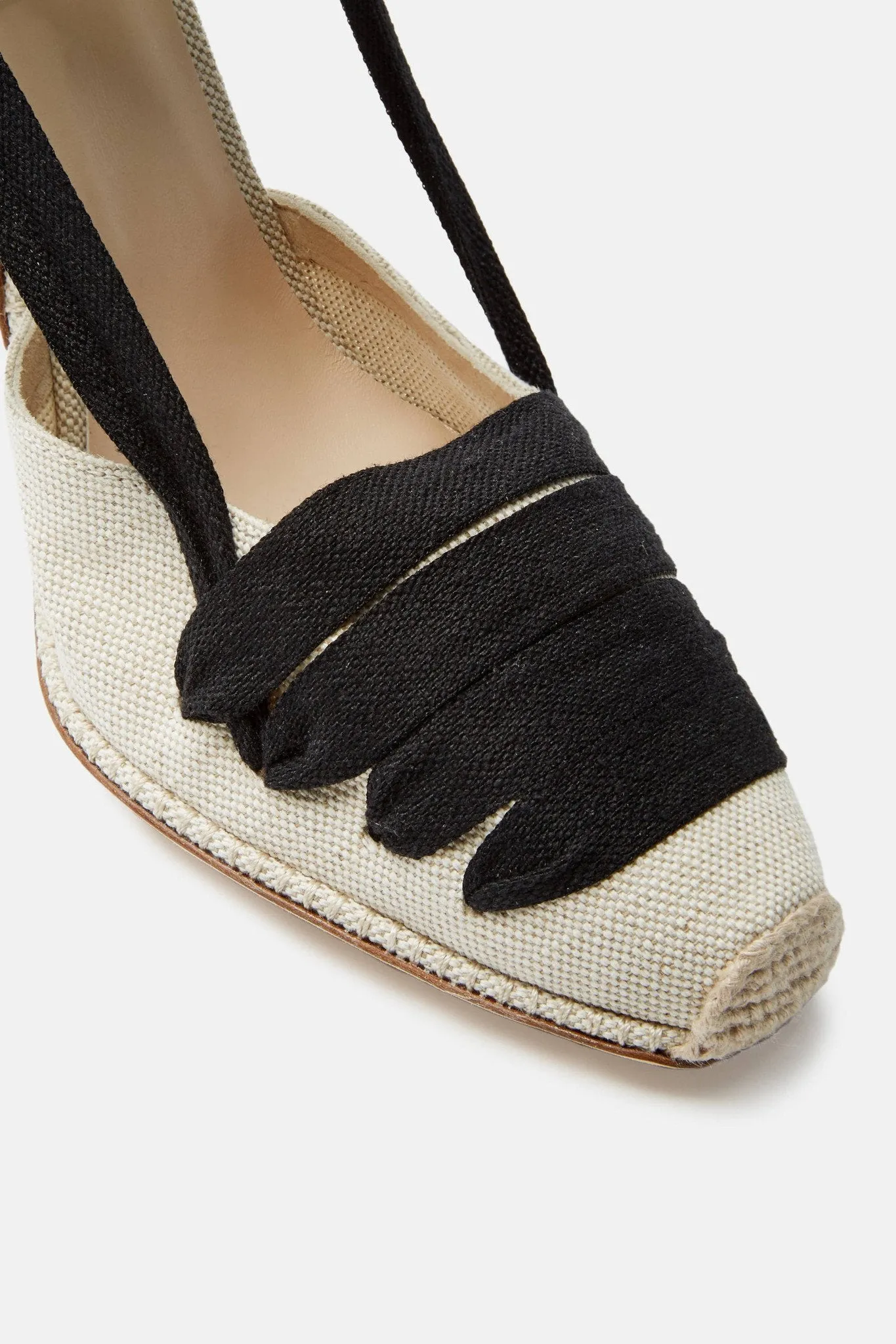 Espadrille D'Orsay- Almond